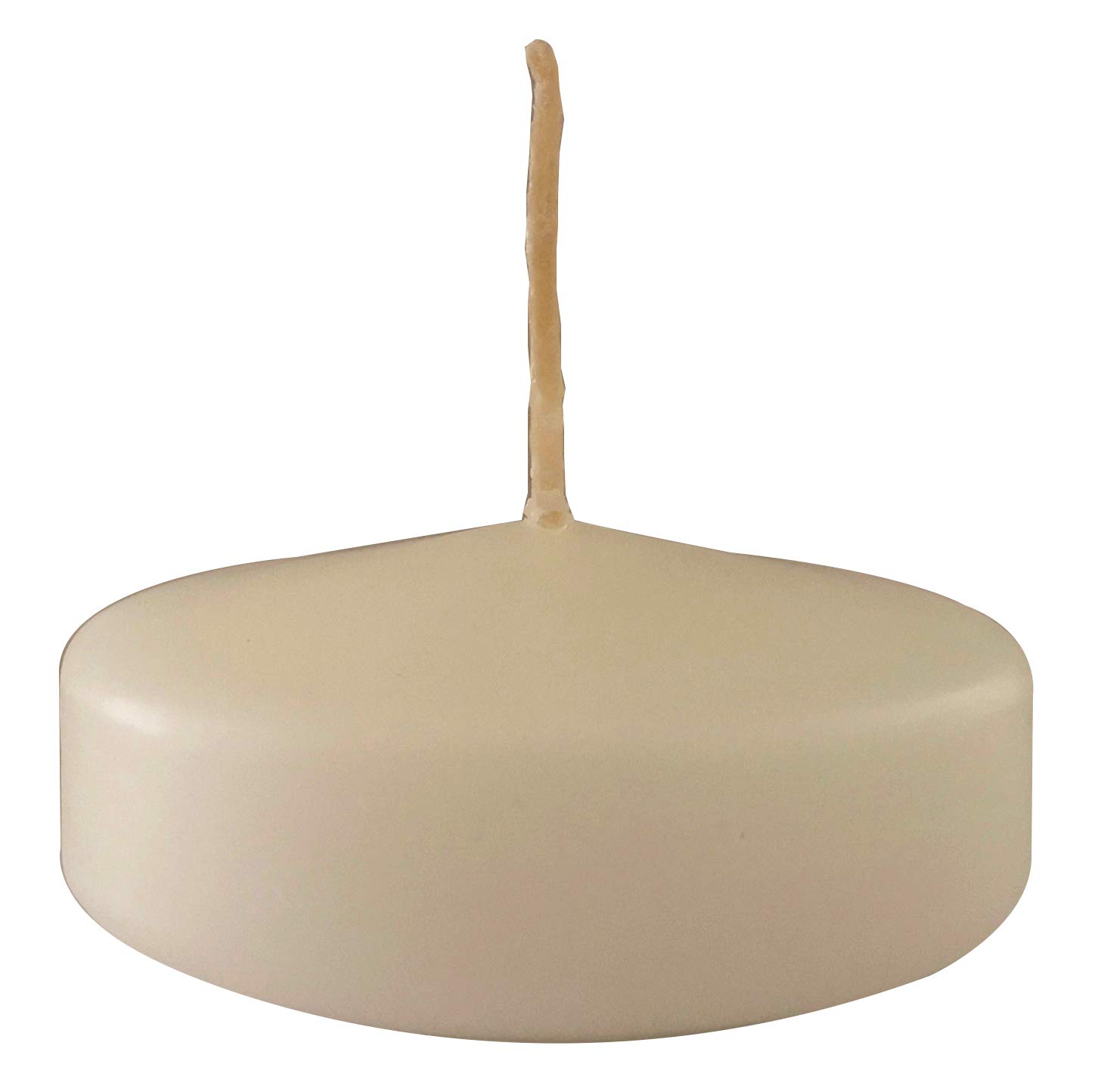 Pack of 28 Floating Candles - Diameter 5 cm - 5.5 Hours Burn Time - Ivory Colour - Cereria Di Giorgio
