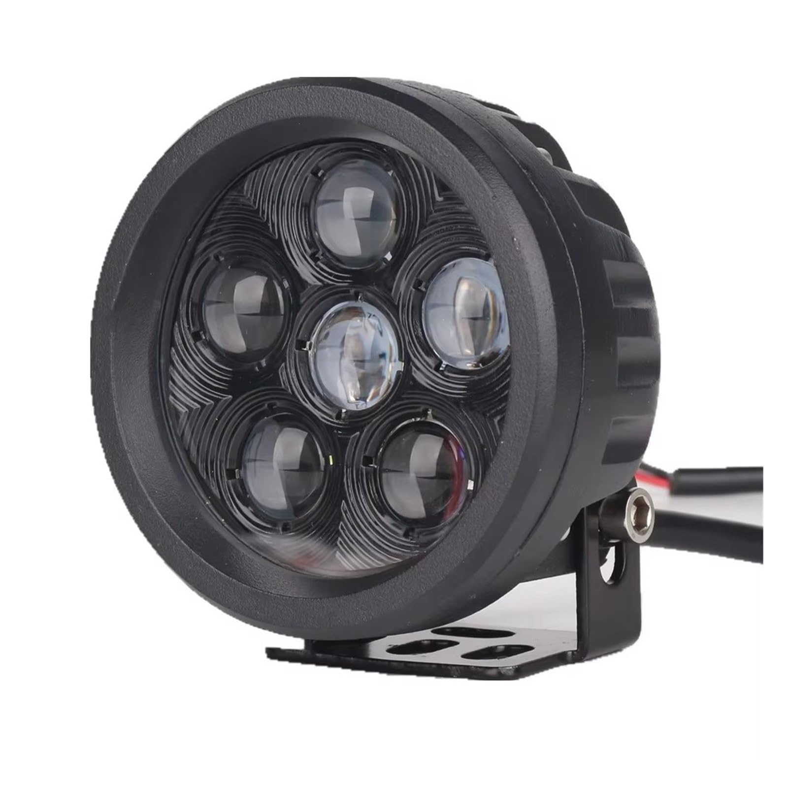 Generico Faro anteriore Per Jeep SUV ATV Barche Auto Camion 4D 3,5 Pollici 18W Proiettore A LED Rotondo Luci Da Lavoro Offroad Pod Spotlight Fari Anteriori Auto(2 pcs 18W)