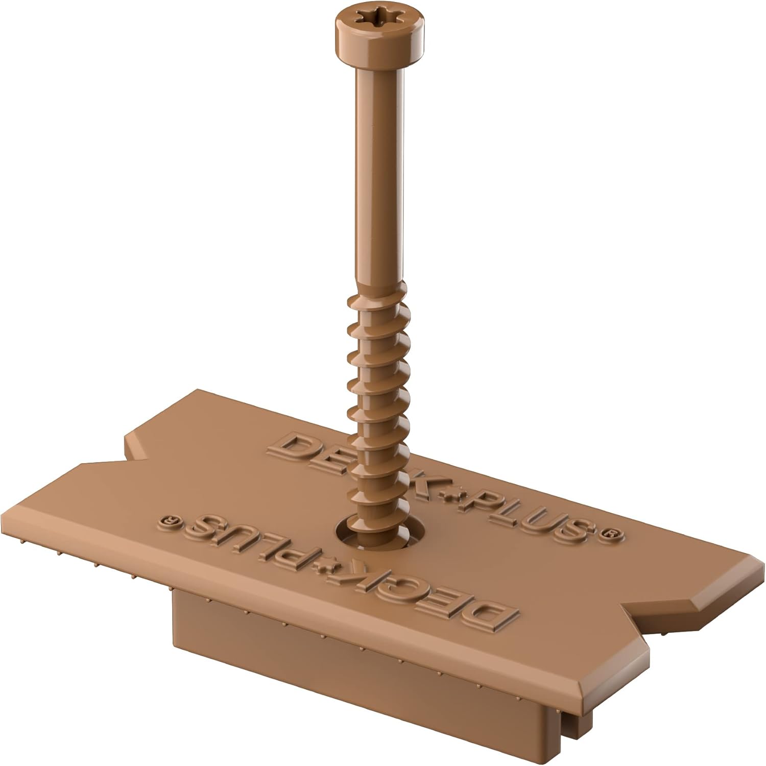 Deck Plus Eclipse Hidden Deck Fasteners, Deck Screws, Wood Screws, Stainless Steel, Brown, 360 Pack