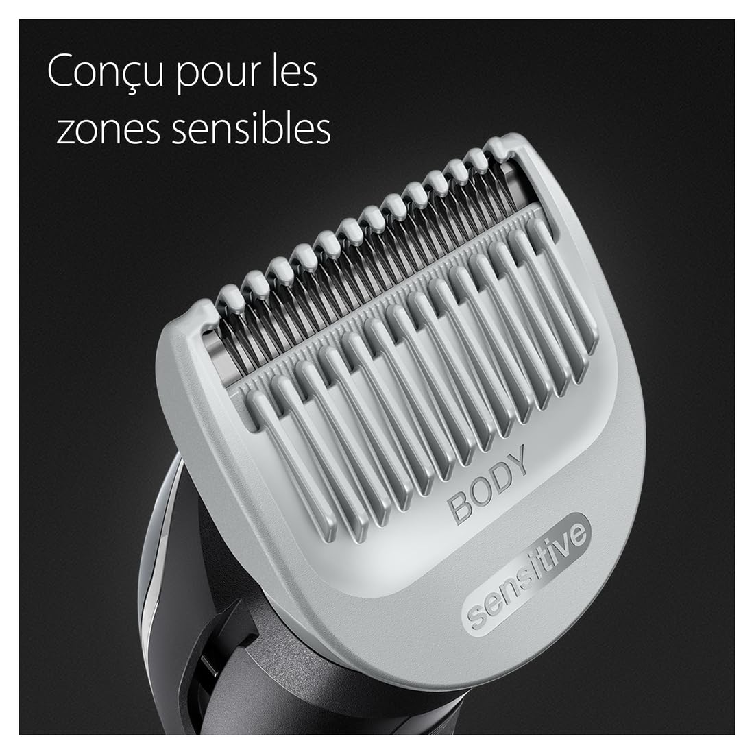 Braun Tondeuse Electrique Homme Series 5 5370 Pour Le Corps, Conçu Pour Un Rasage Intégral Du Torse, Aine, Jambes, Etanche Et Sans Fil, Avec 2 Sabots Pour Zones Sensibles, 100 Min D'autonomie