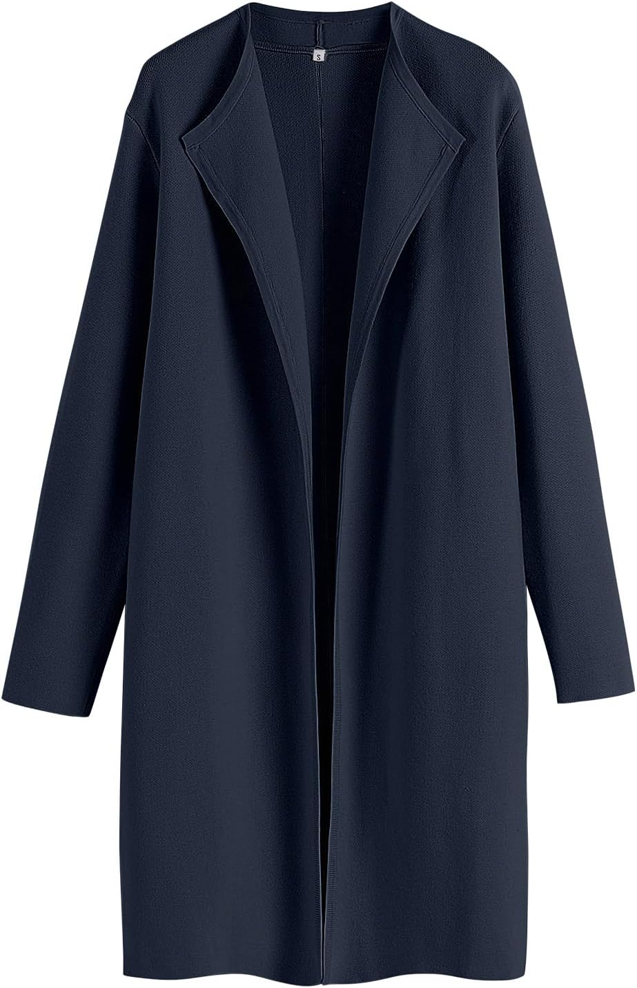 ANRABESS Women's Long Cardigans Sweater 2025 Fall Dressy Casual Lapel Knit Warm Trench Coatigan Oversized Blazer Jacket Coat