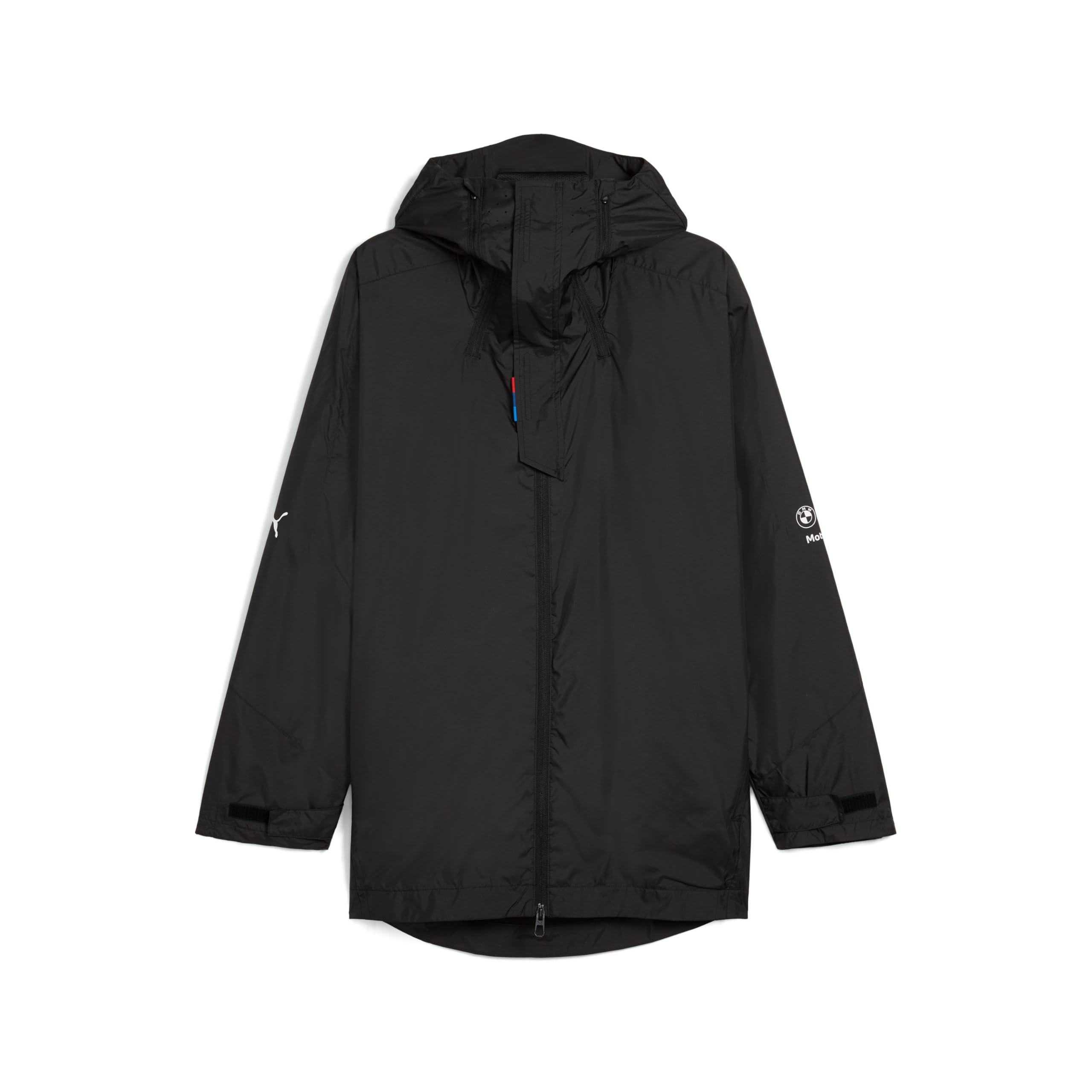 Bmw Men's Black Genuine M Motorsport Jacket Top Shield Hood Adjuster Full Zip, L