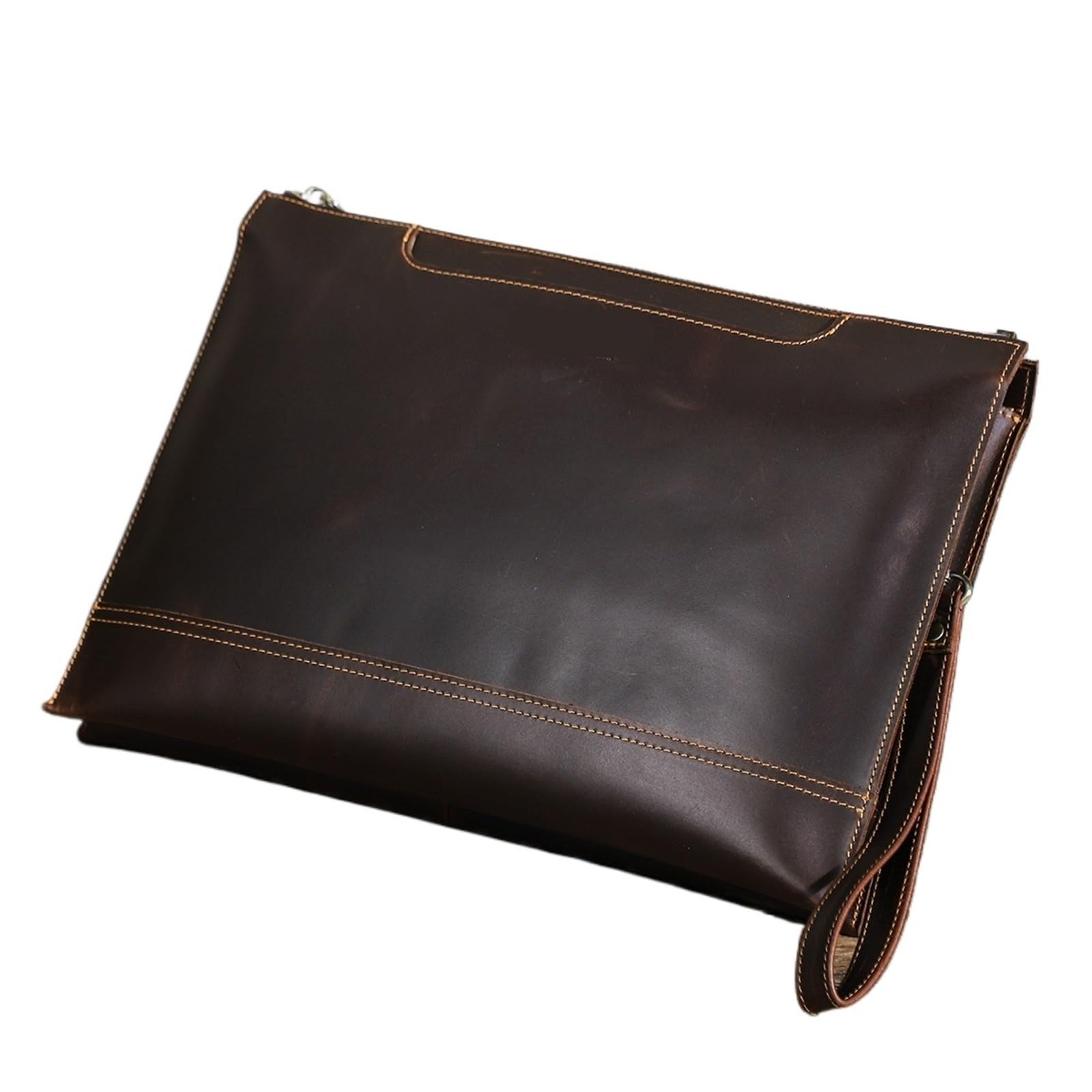 Pochette for laptop in pelle for computer da 14,2 pollici A4 Documenti Organizer Borsa da lavoro for uomo Borsa da lavoro