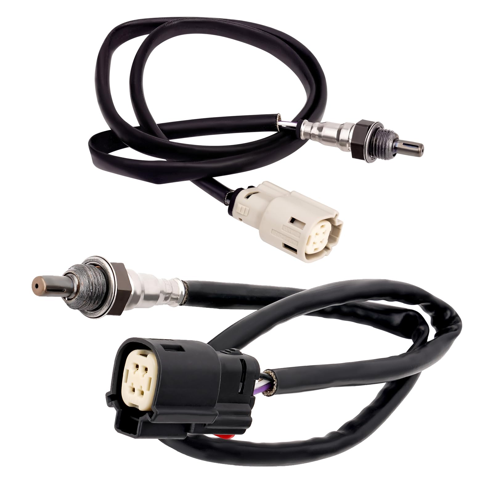 Road Passion 932-14065 32700005 932-14066 32700006 Front and Rear O2 Oxygen Sensor Compatible with Harley Dyna Fat Bob FXDF/Low Rider FXDL 2012-2017/
