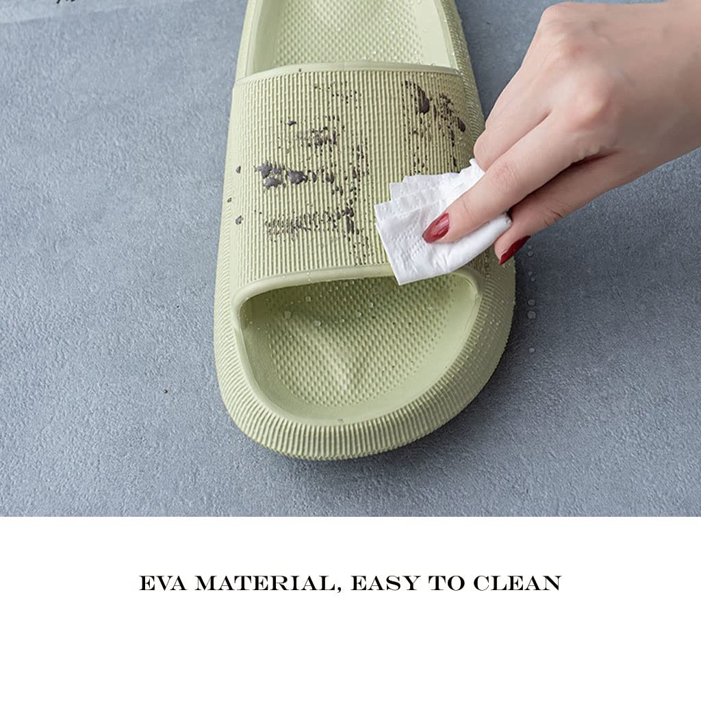 Pillow Slides, Pillow Slides,Unisex Shower Slide Sandal Summer Slippers Non Slip Soft Pool Slides Thick Sole Open Toe Style Slippers Ultra Soft Extra Cloud S