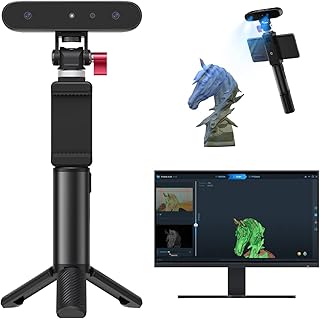 Creality CR-Scan Ferret 3D Scanner for 3D Printing Upgrade Handheld Scan Machine 30 FPS Scaning Speed 0.1mm Accuracy ASIC Chipset Dual Mode Full Color for Andriod Phone PC Win 10/11 Better Than Lizard