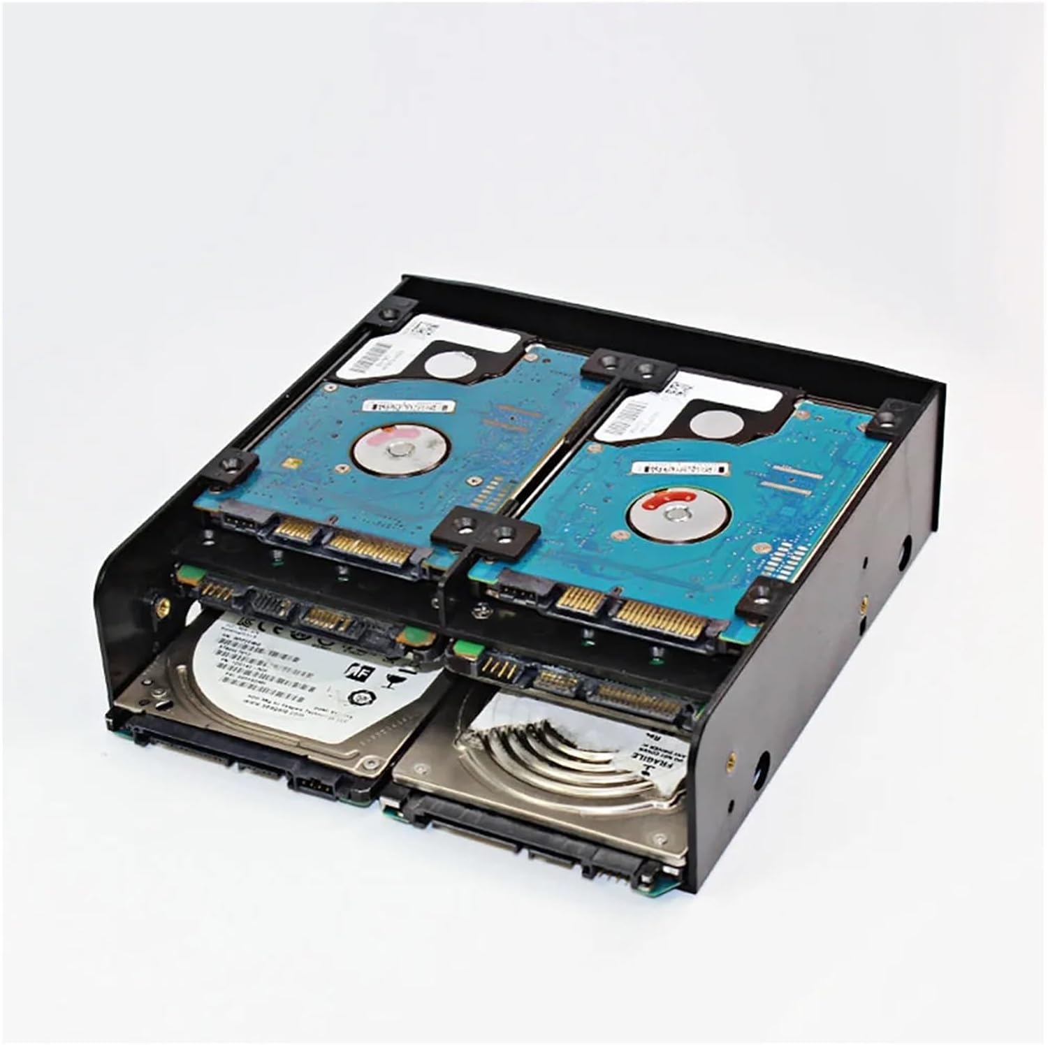 5.25" to 3.5" 2.5" HDD/Ssd Floppy-Drive Bay ray Bracket Mounting HDD Adapter SSD Hard Drive Supports up to 6 * 2.5" Hard Drives