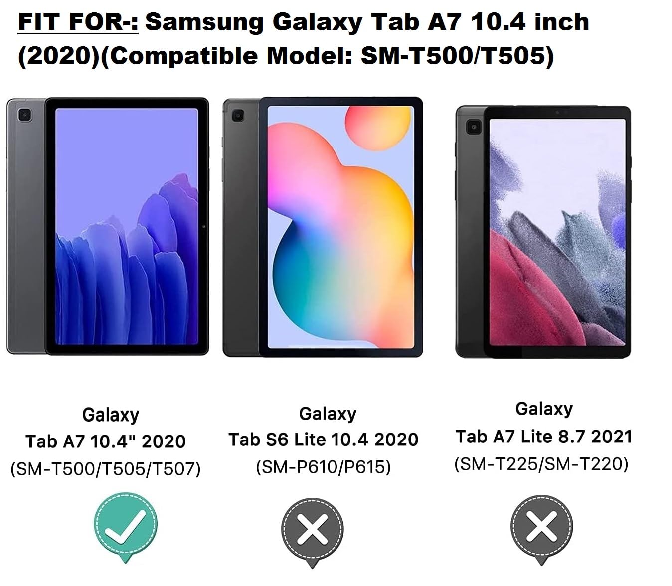 Flip Cover for Samsung Galaxy Tab A7 10.4 inch (2020)(Compatible Model: SM-T500/T505) 360 Rotating Cover (Dark Brown) — Amazon image 2