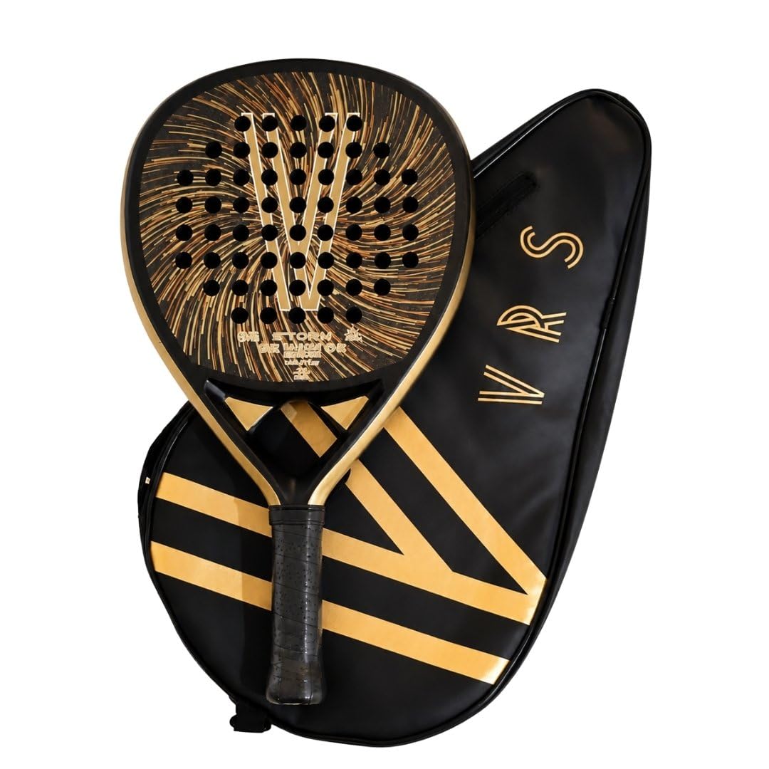 VIRUS Storm | Pala de Pádel Carbono 3K | Control y Potencia | Nivel Intermedio-Avanzado | Punto Dulce Ampliado | Funda Térmica