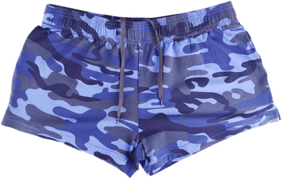 JEEING GEAR Men's Bodybuilding Gym Workout Fitness Shorts 3" Inseam inch Cotton Without Pocket