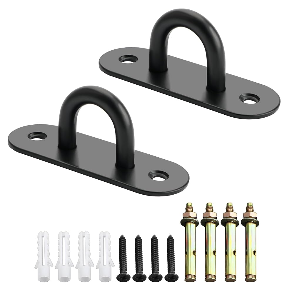 Amazon.com: SAYAYO Pad Eye Plate Hooks U Ceiling Hook for