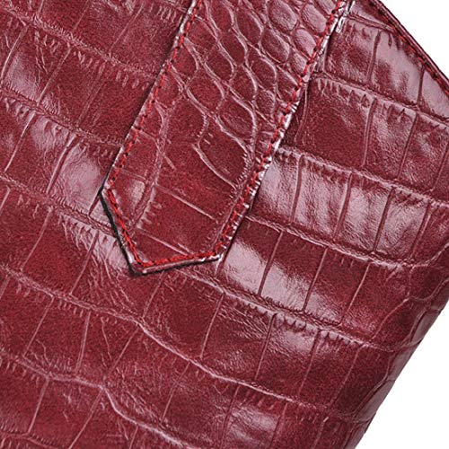 VOKLIN Women's Western Cowboy Chelsea Ankle Boots Pointed Toe Pull On Chunky Stacked High Heel Riding Booties4