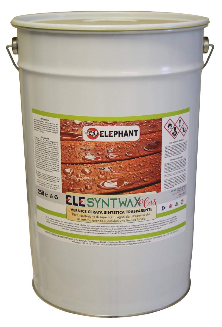 Synt - Barniz encerado sintético disolvente transparente para madera ELE SYNWAX PRO (25 L)