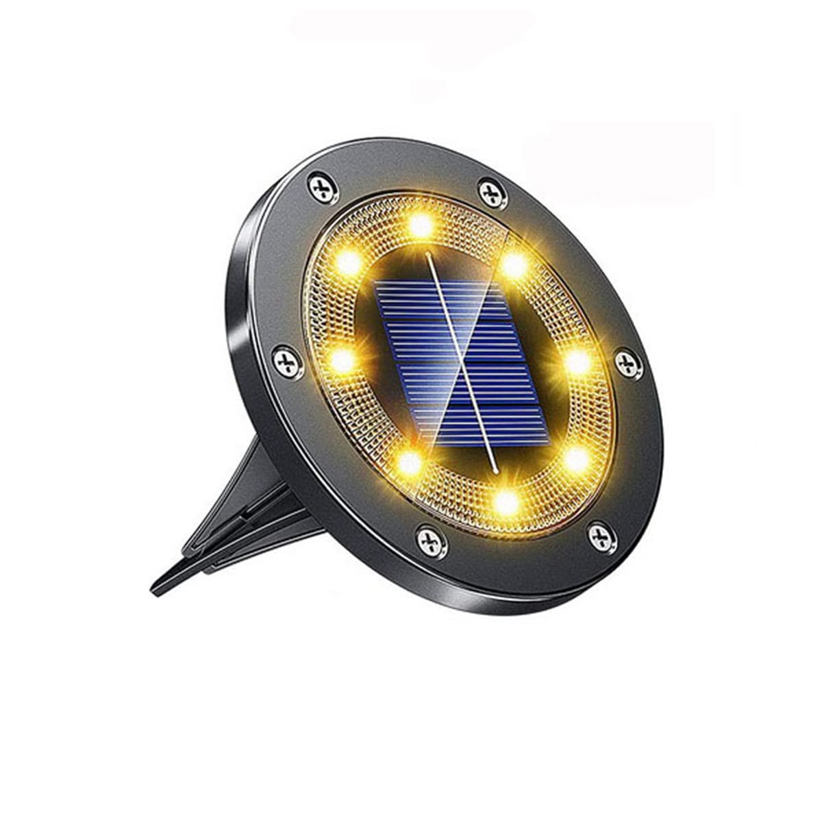Luci a terra solare, 8 luci da giardino a LED per patio luci a terra per esterni paesaggistica per prato patio percorso cortile ponte