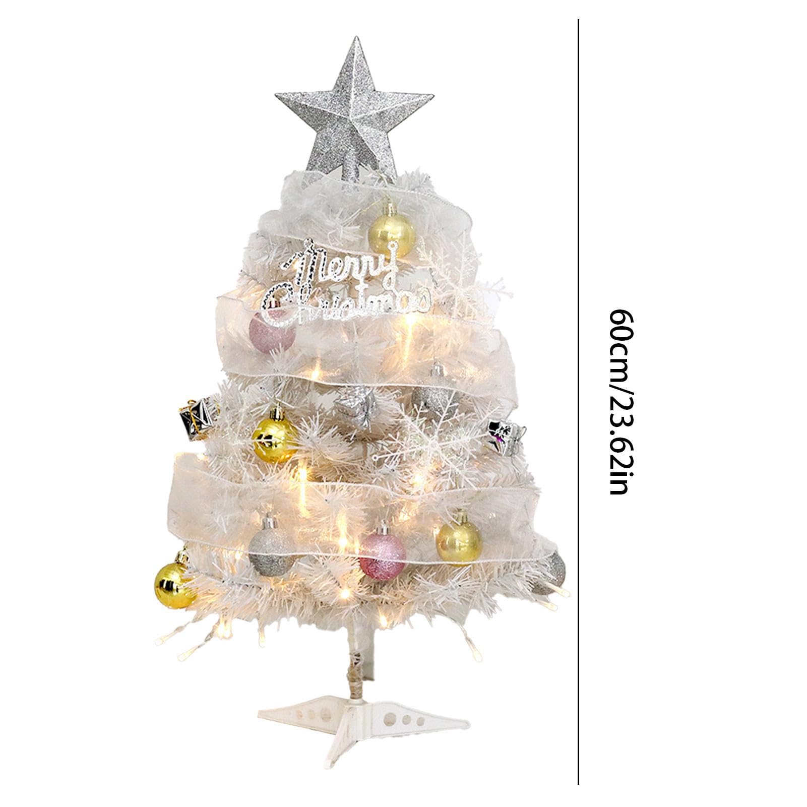 Árbol De Navidad De Escritorio Decoración Navideña Artificial Brillante