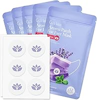 Vista 7 de Gya Labs Breathe Aroma Patch - Calcomanías de máscara perfumada de aceite esencial para máscaras faciales y almohadas, impregnadas con aceites