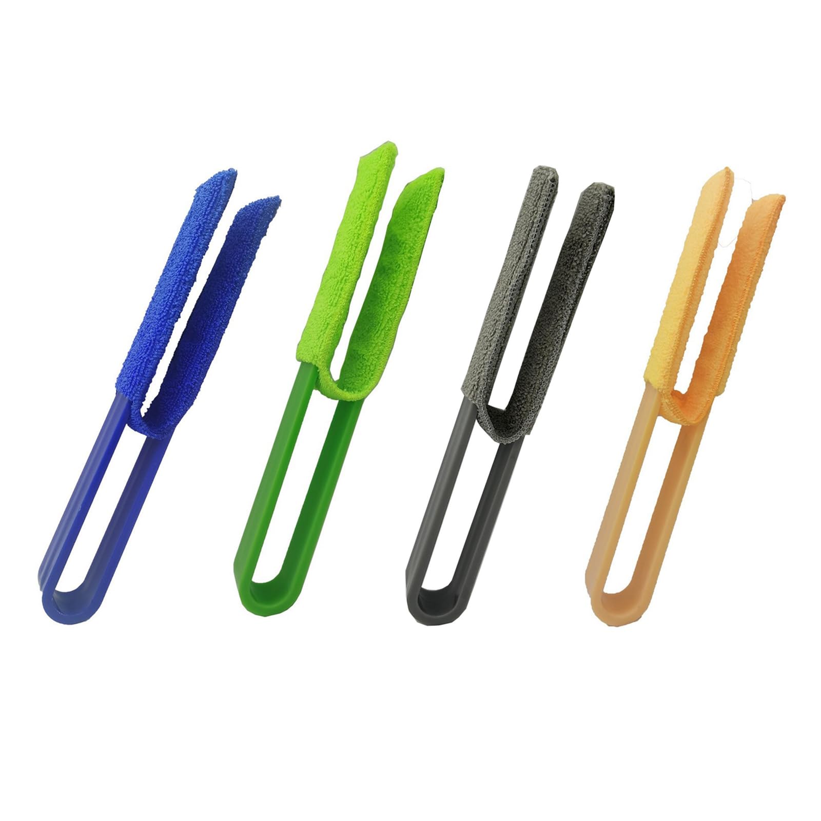 4Pcs Window Blinds Dusting Cleaner Brush with Washable Microfiber Sleeve for Gentle Effective Cleaning in Tight Space Air Conditioning Vent Brush