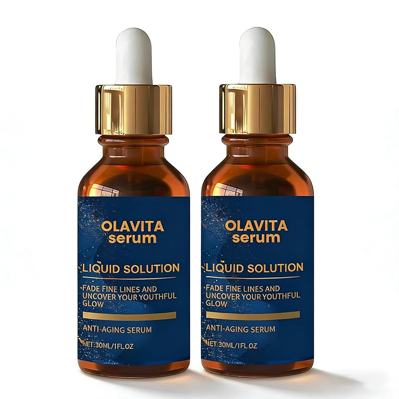 Sérum facial OLAVITA com vitamina C e vitamina E, pacote com 2