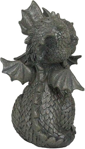 Miniatura 5 de Ebros Gift Mini figura de jardín de romance ardiente para amantes del dragón de cría, acabado de resina de piedra sintética, 4.75 pulgadas de alto,