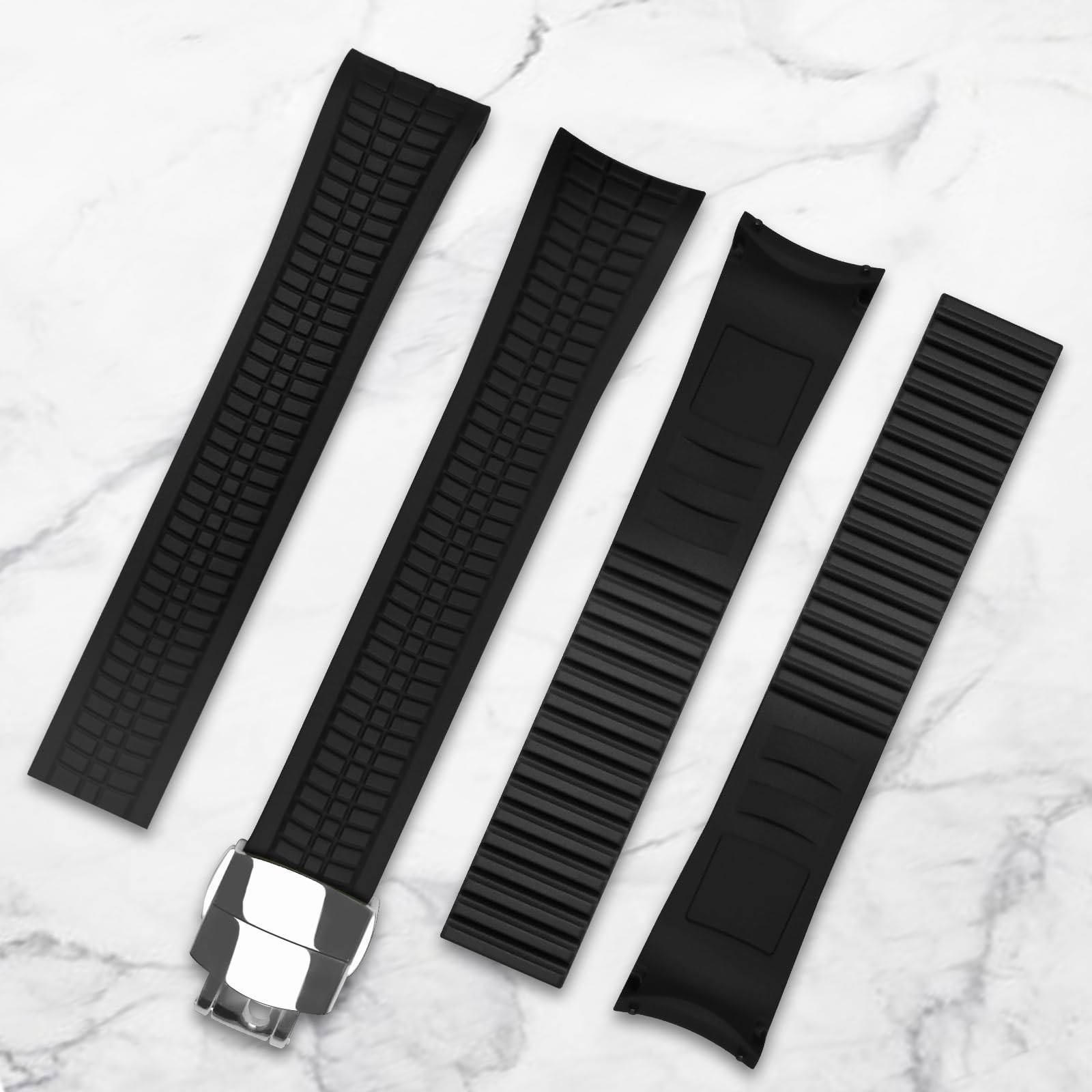 21mm Cinturino in Gomma per Orologi per Patek Philippe Aquanaut 5167A 5164A Cinturini per Orologio in Silicone Ricambio Accessori