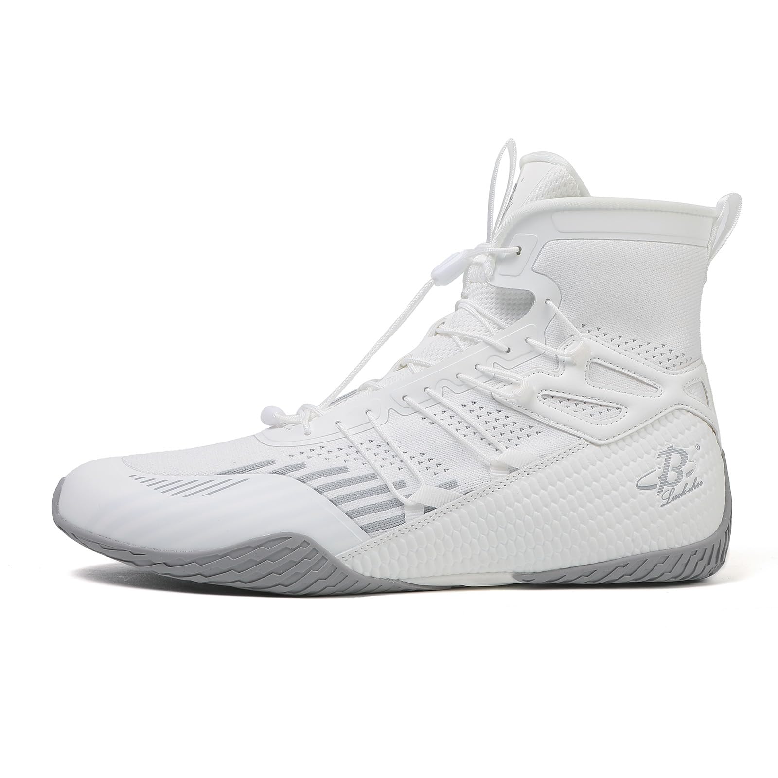 Men’s Boxing Shoes Lightweight High-Top Training Shoes with Drawstring – Supportive Gym Footwear for Fighters LS508-image-27
