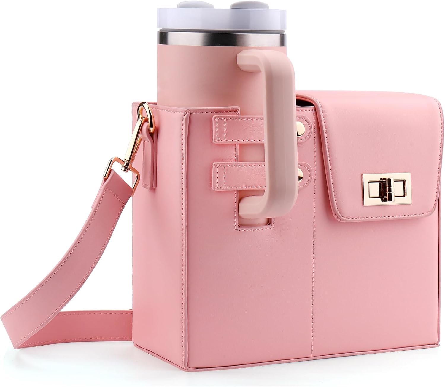 BABORUI Crossbody Cup Holder Bag Compatible with Stanley/Owala/Hydro