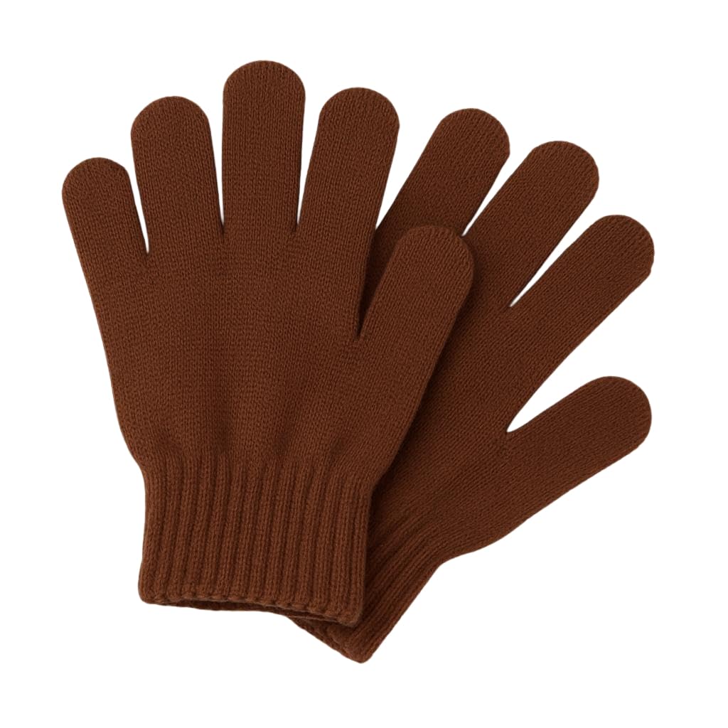 Stylish Solid Warm Woolen Gloves for Kids, Winter Wear Wool Gloves for Boys & Girls (Age 3 to 7 Years)