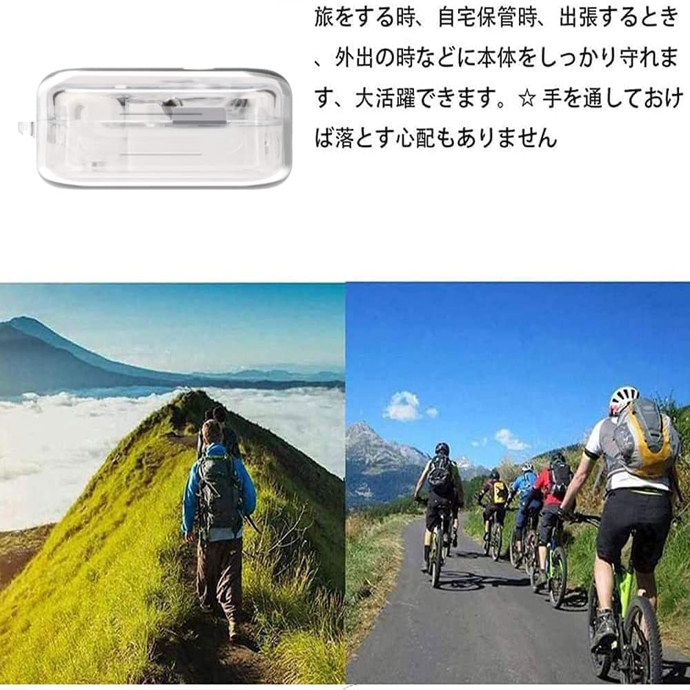 Amazon | For Nothing Ear（2） ケース クリア [HVUYAL]紛失防止用の