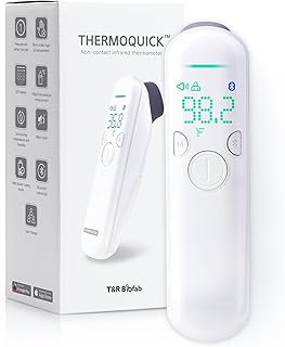 3-in-1 No Touch Forehead Thermometer - Body & Room Temperature + Indoor Humidity Check | Baby Thermometer for Infants, Kids, Adults, Medical Grade, All-in-one Family Care Device