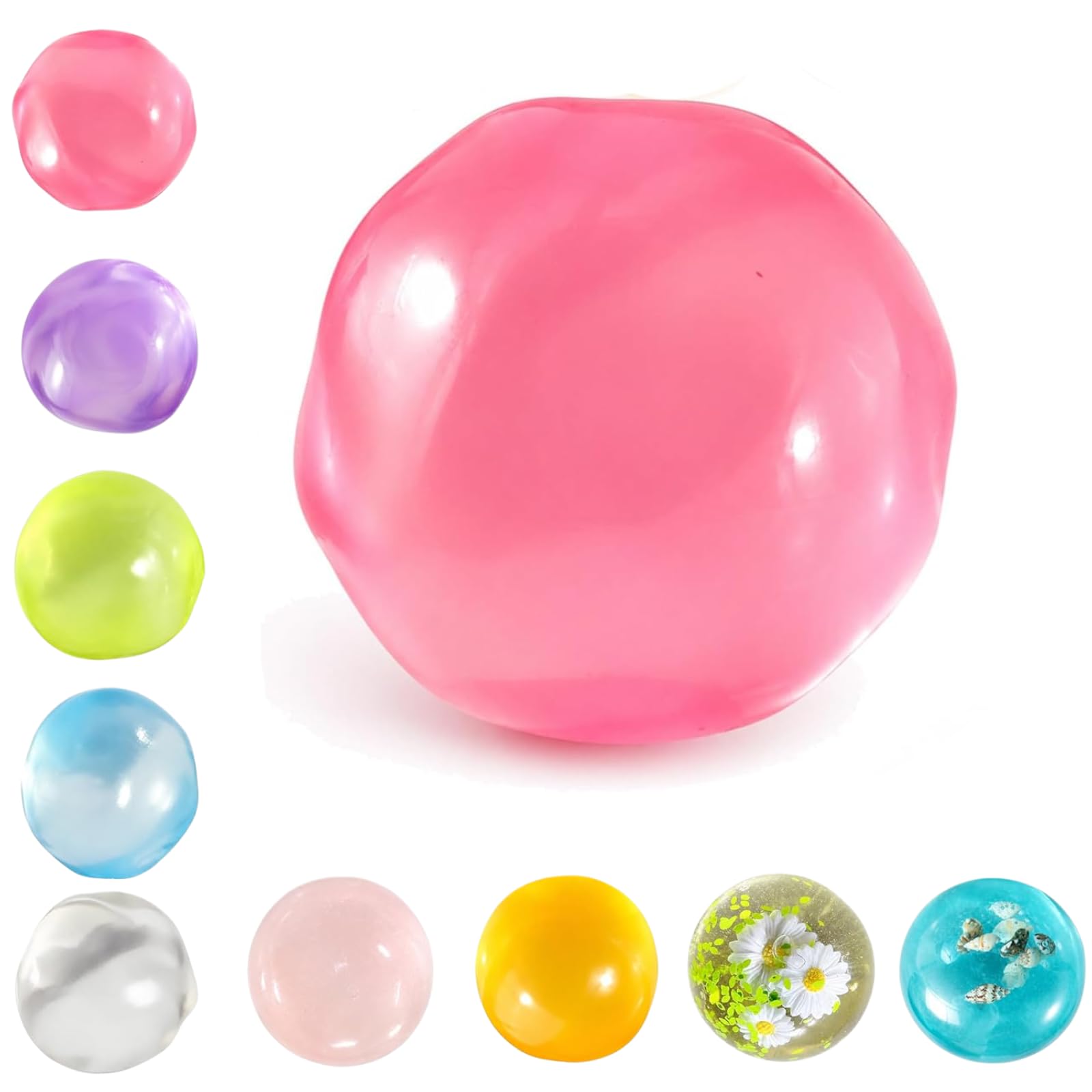 Coconut Oil Squishy, Coconut Oil Stress Ball – Super Soft,Shapeable No Rebound Stress Relief Ball,Reusable,Easy to Clean, Washable,Fun Anxiety Gift for Adults & Kids (6cm*6cm) — image 1