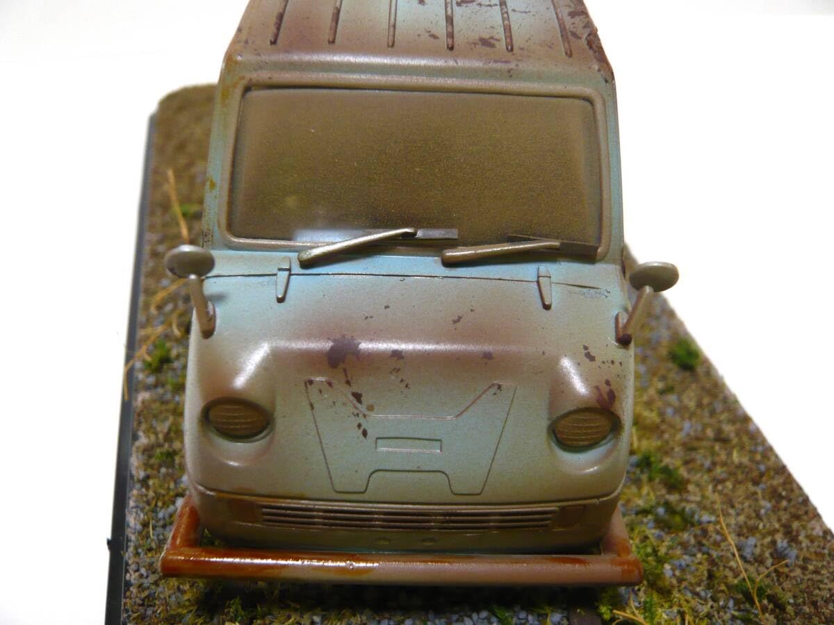 1/32・ホンダT360・昭和ジオラマ Yahoo!オークション - 昭和レトロ 1/32 HONDA T360 情景ジオラマ