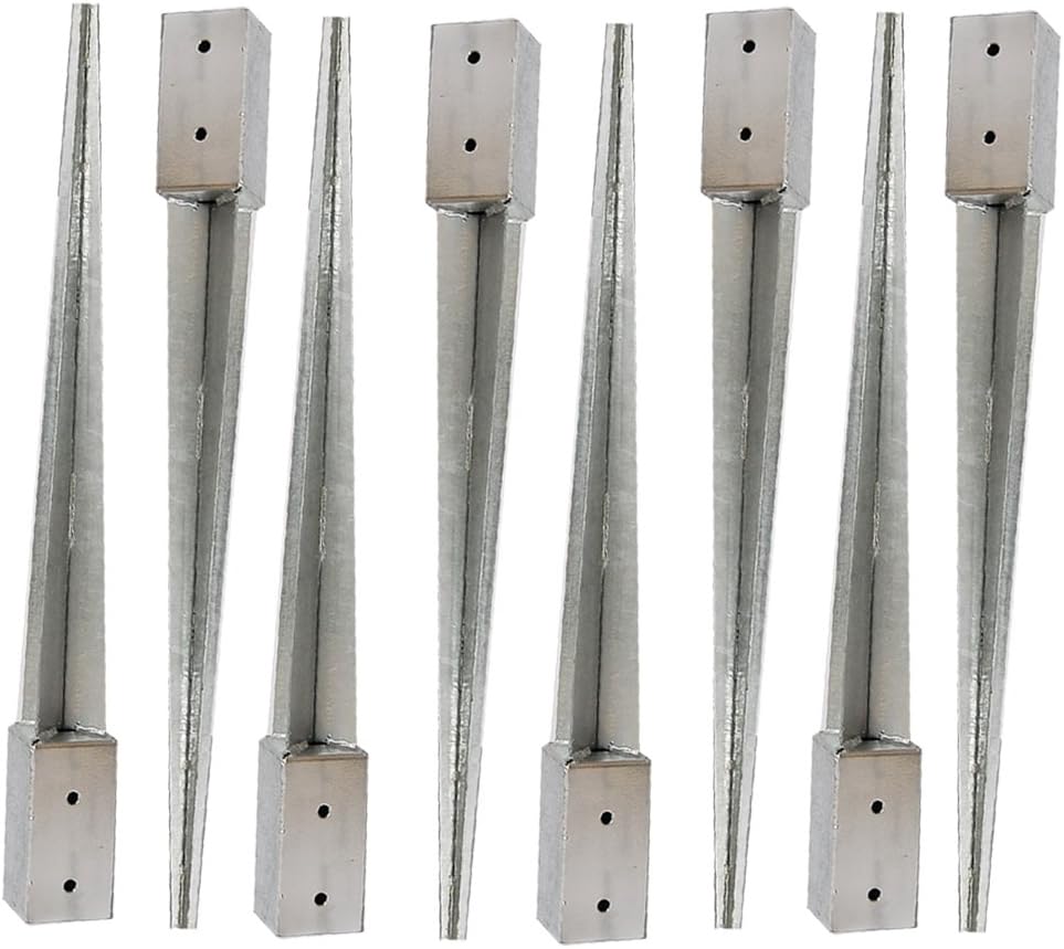 4" 100mm Heavy Duty Galvanised Fence Post Spike (8)