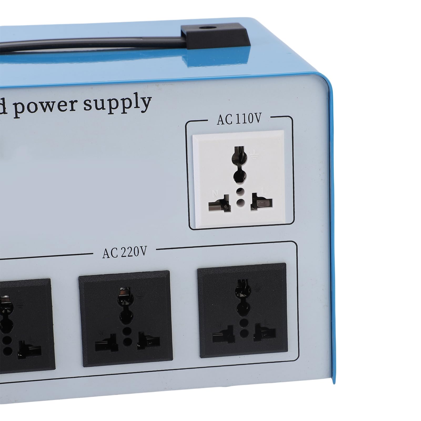 Hyuduo AC-geregeltes Netzteil, ABS-Spannungswandler-Transformator, 1500 W, Einphasiger Automatischer Spannungsregler, 160 Bis 250 V, für Heim- und Büroelektronik (160–250 V EU-Stecker)