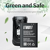 Vista 2 de Batería SCP-73LBPS, 3000 mAh, 0 ciclos de alta capacidad de repuesto para Kyocera DuraXV Extreme E4810 DuraXE Epic E4830 Verizon Flip Phone