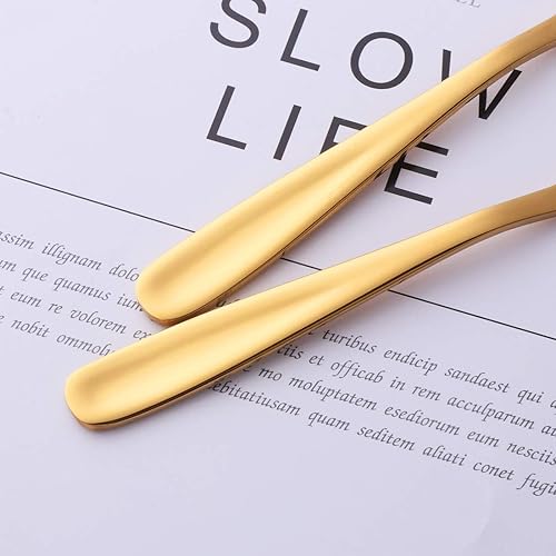 Miniatura 5 de Bisda Teaspoon Desert Tenedor Horquilla dorada