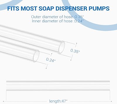 Yofidra Sink Soap Dispenser Extension Tube Kit (Anti-Backflow, 47)