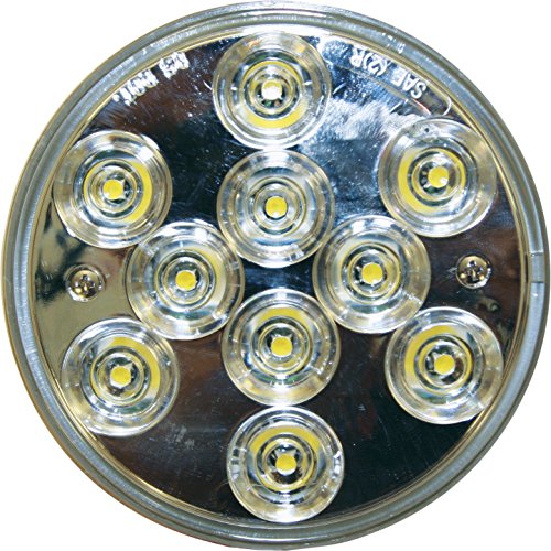 Buyers Products 5624350 Bulk 4 Inch Round Backup Light With 10 LEDs, Clear