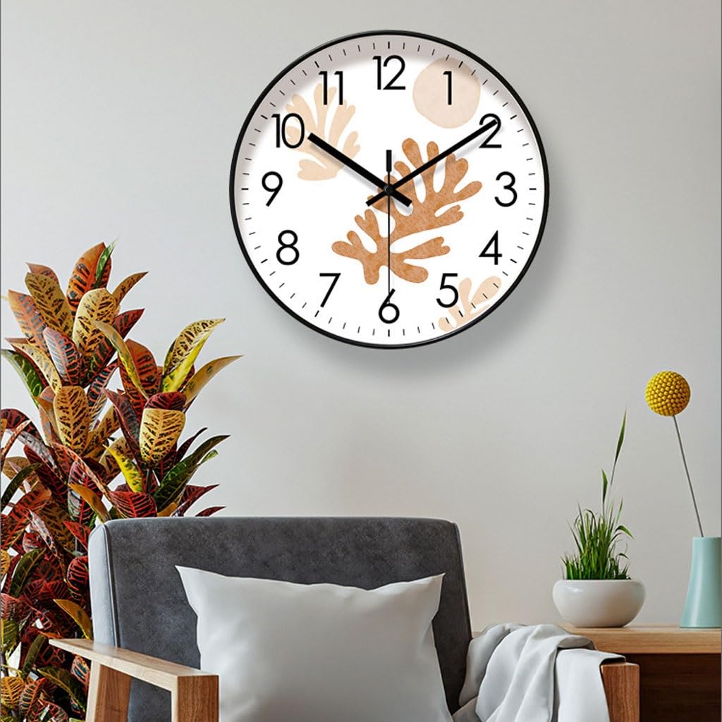 Orologio da parete Orologio da parete Simple Sweep Second Orologio da soggiorno Orologio da casa Orologio da parete Orologio da studio Orologio al quarzo silenzioso Reloj De Pared(A)