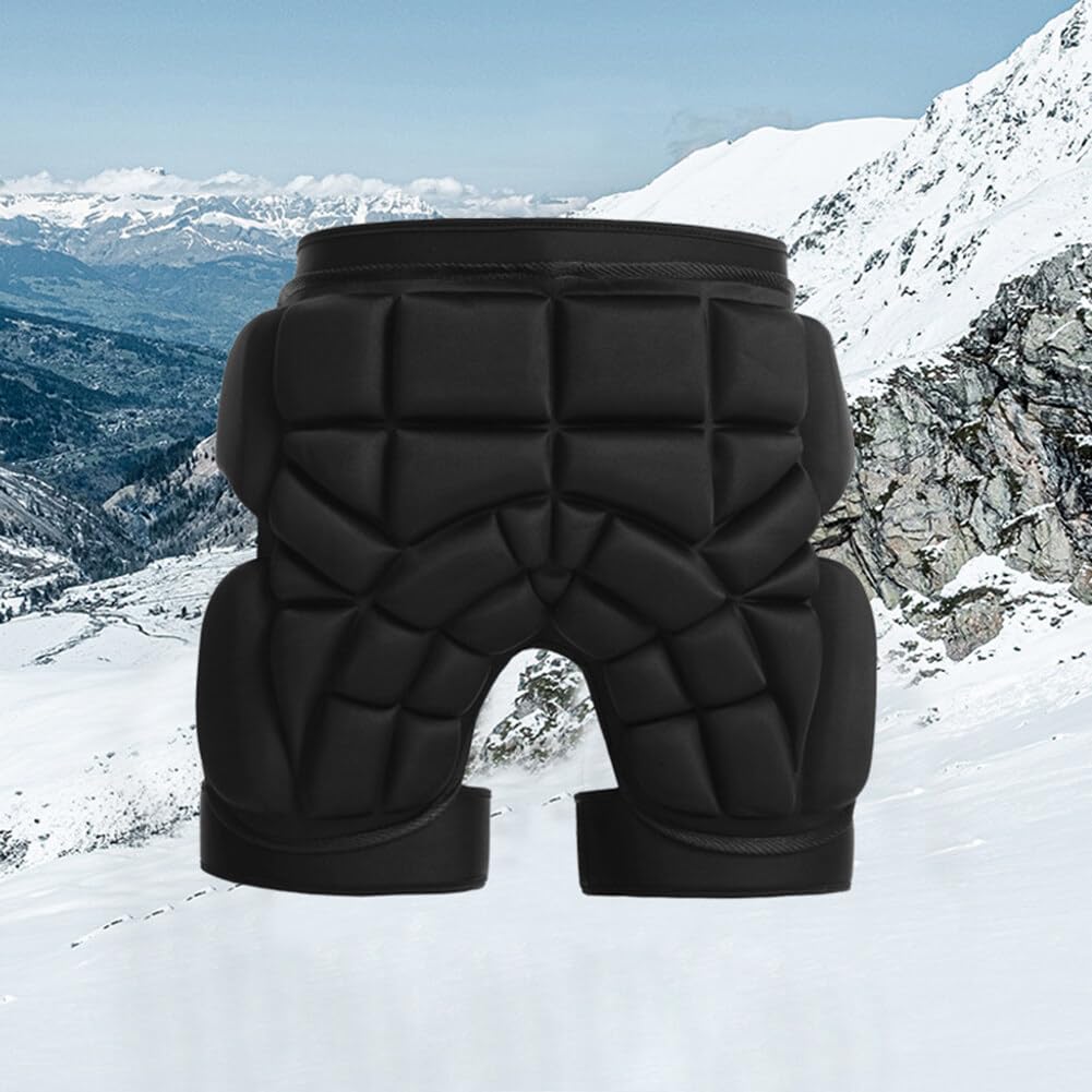 Pantaloncini protettivi resistenti all'usura unisex comodi traspiranti antiurto Mutande da ciclismo Imbottitura 3D Protezione anca da impatto per pattinaggio Snowboard Sci Pattinaggio a rotelle Bici