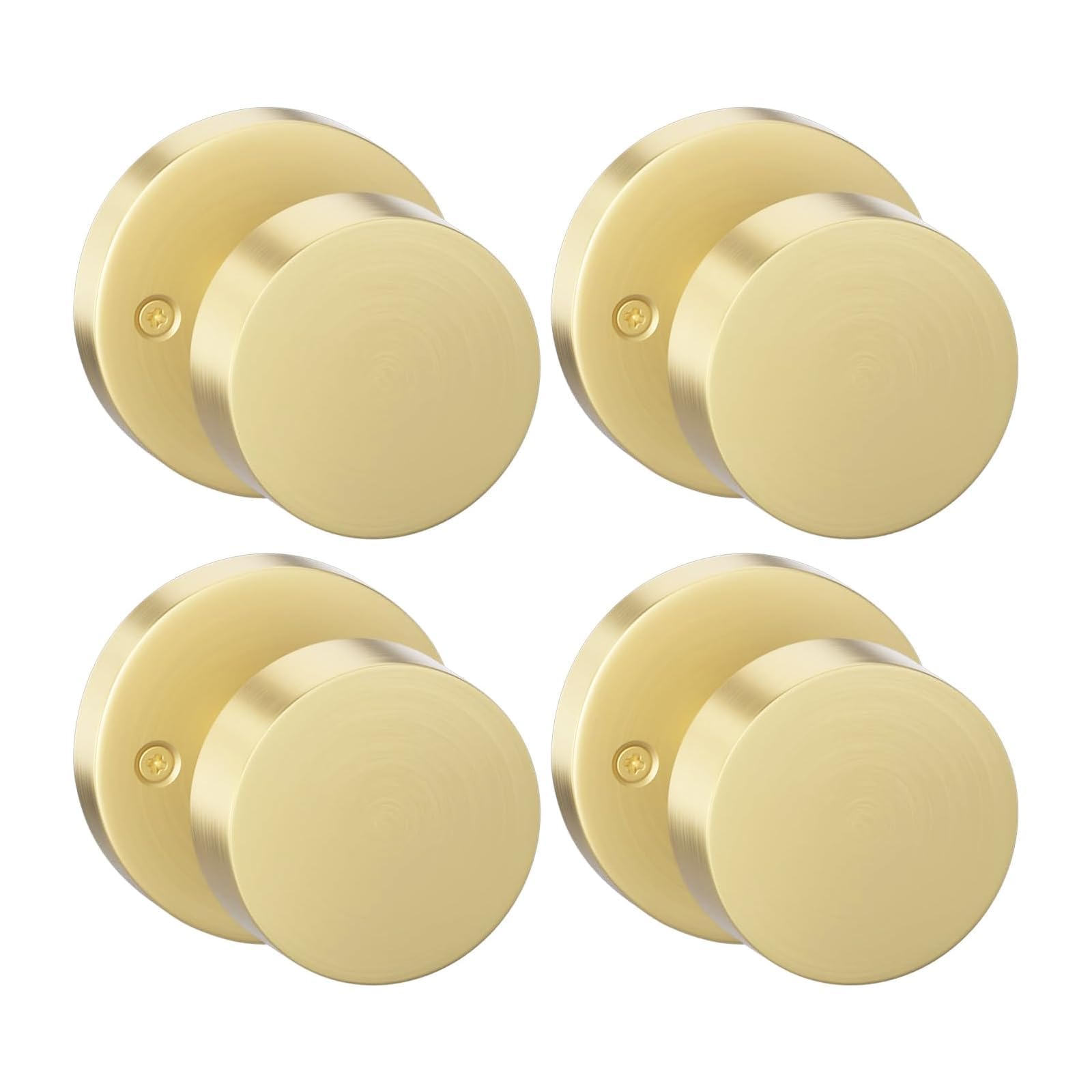 Goldenwarm Matte Black Door Knobs - 6 Pack -29
