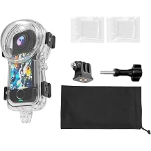 Insta 360 X4 Air Invisible Dive Case, Splash Prevention Housing Waterproof Up to 50m 164ft Underwater Dive Protective Shell for Insta360 X4 Air with Bracket Accessories