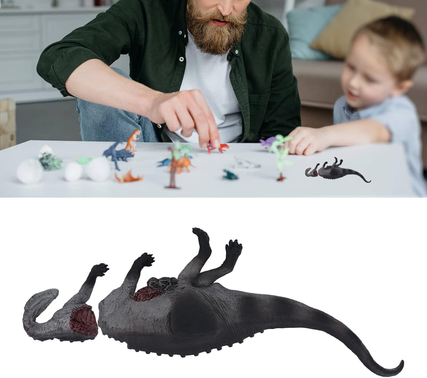 Dinosaur Corpse Model, Eco Friendly Dinosaur Model Prehistoric Animal for Kindergarten for Children for Party Activities(Dinosaur Carcass)