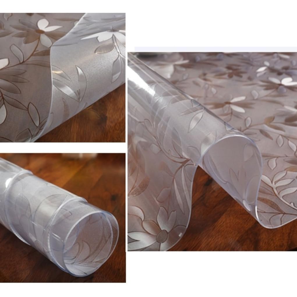 Nappe Ronde Transparente ,Film De Table En PVC Convient Pour Salle