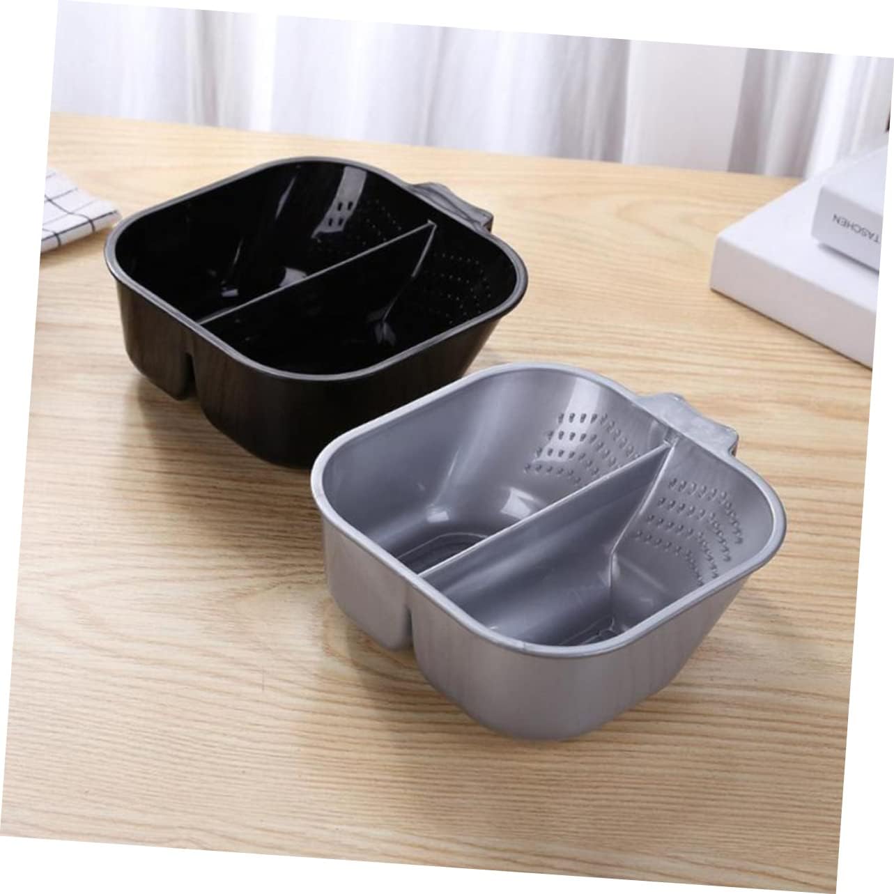 Hair Dye Bowls ，Hair Mixing Bowl ，3pcs Professional Double Color for Easy Application Deep Design