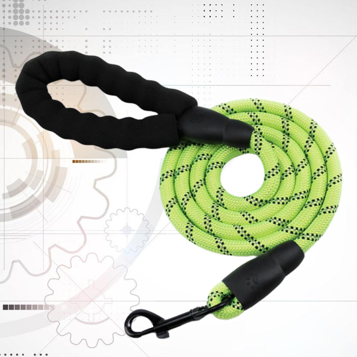 Alasum Correa de Tracción para Perros y Mascotas Reflejos, Cuerda de Remolque Redonda de Nailon para Entrenamiento, Control y Comodidad en Paseos Diarios y Senderismo