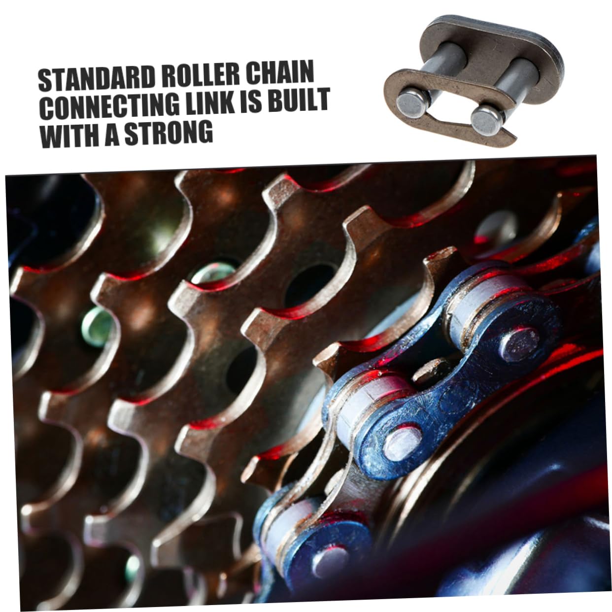 12pcs Heavy Duty Chain Connecting Links for Motorcycle ATV Go-Kart Easy Install Durable Buckles for Reliable Performance and Smooth Riding