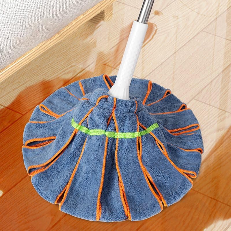 Image of Microfiber Self-Wringing Twist Mop with Extendable Telescopic Handle, Floor Cleaning Mop, Floor Cleaner for Tile, Hardwood & Laminate, Hang-Up Storage Design