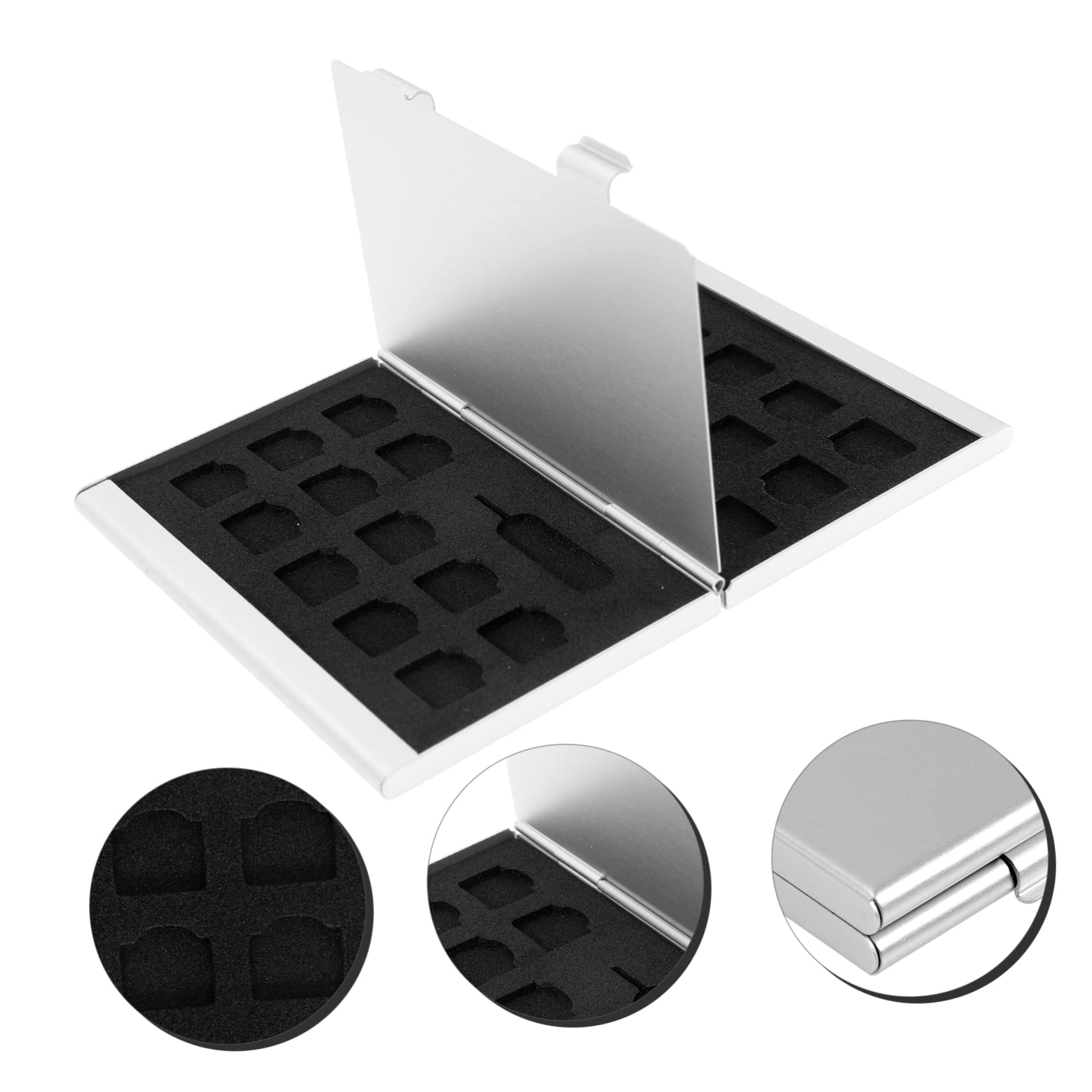 BESTonZON 5stücke Phone Card Schutzbox Aus Aluminium Für SIM-Karten Und Speicherkarten Stoßfest Leicht Und Kompakt Für Sichere Aufbewahrung Und Organisation Von Karten Wasserabweisend