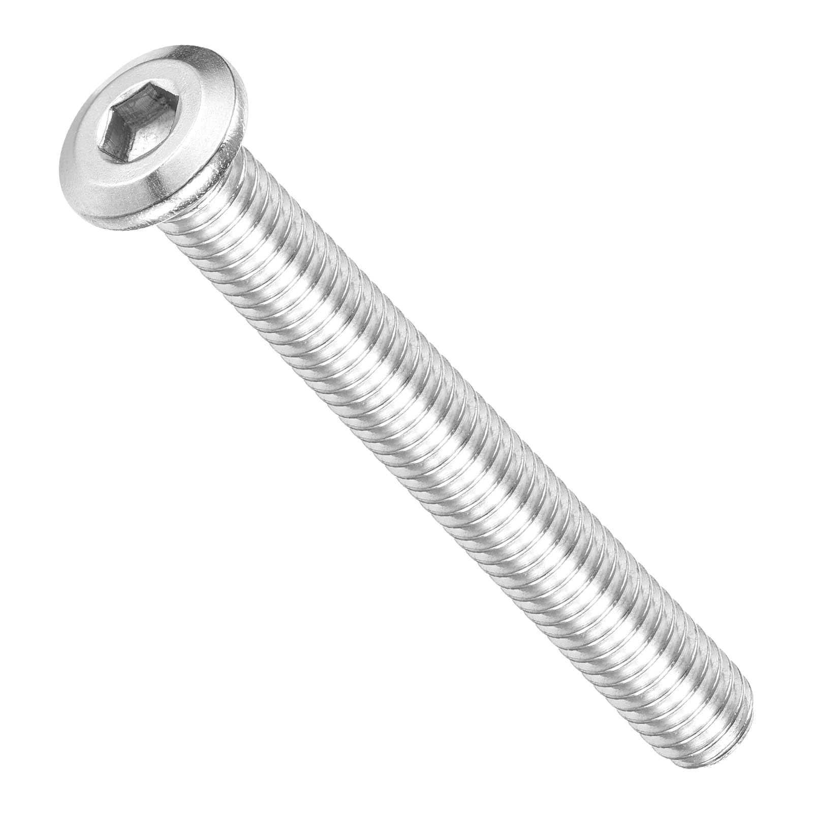 METALLIXITY Flat Head Hex Socket Cap Screws Bolts(5/16"-18x2-1/2") 10Pcs