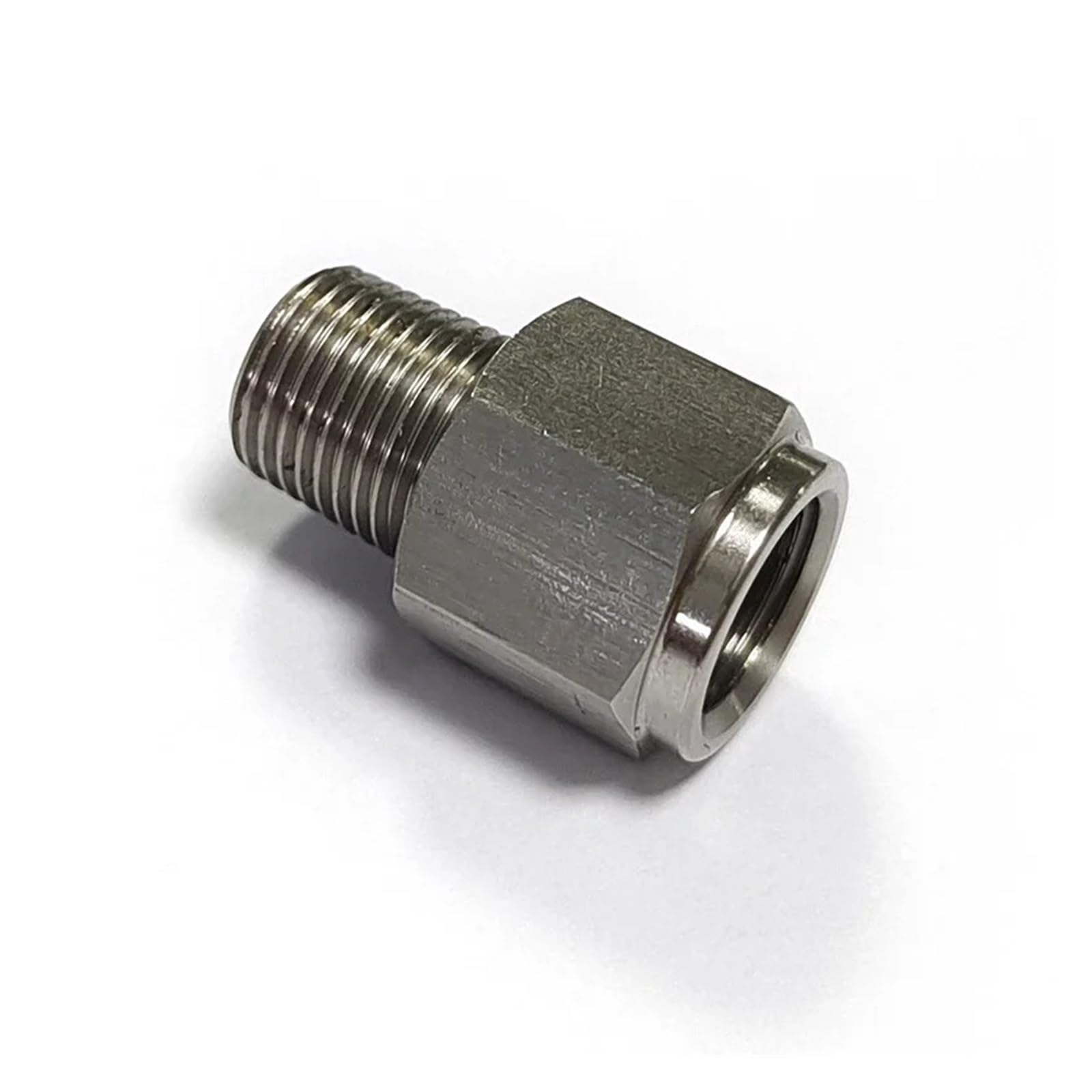 1/8" NPT Male to M10x1.0 Female Stainless Steel Oil Pressure Gauge Take Off